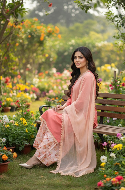 Peach Blush Farshi Set