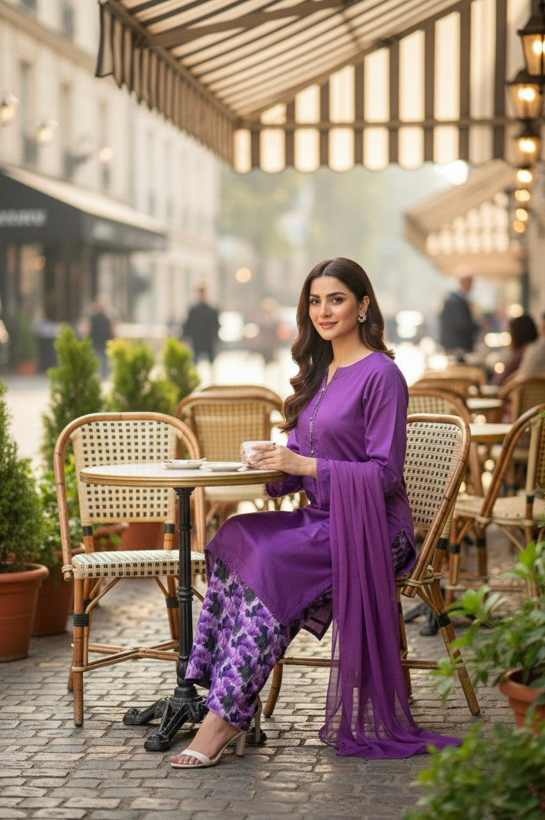 Lavender Bloom|Farshi Set