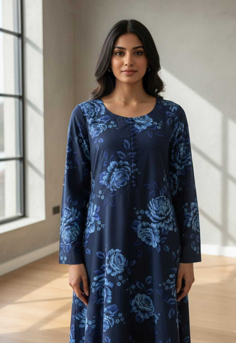 Navy floral frock