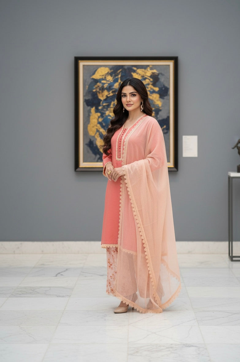 Peach Blush Farshi Set