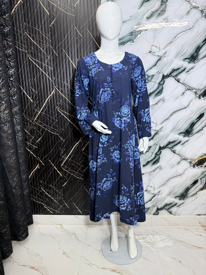 Navy floral frock