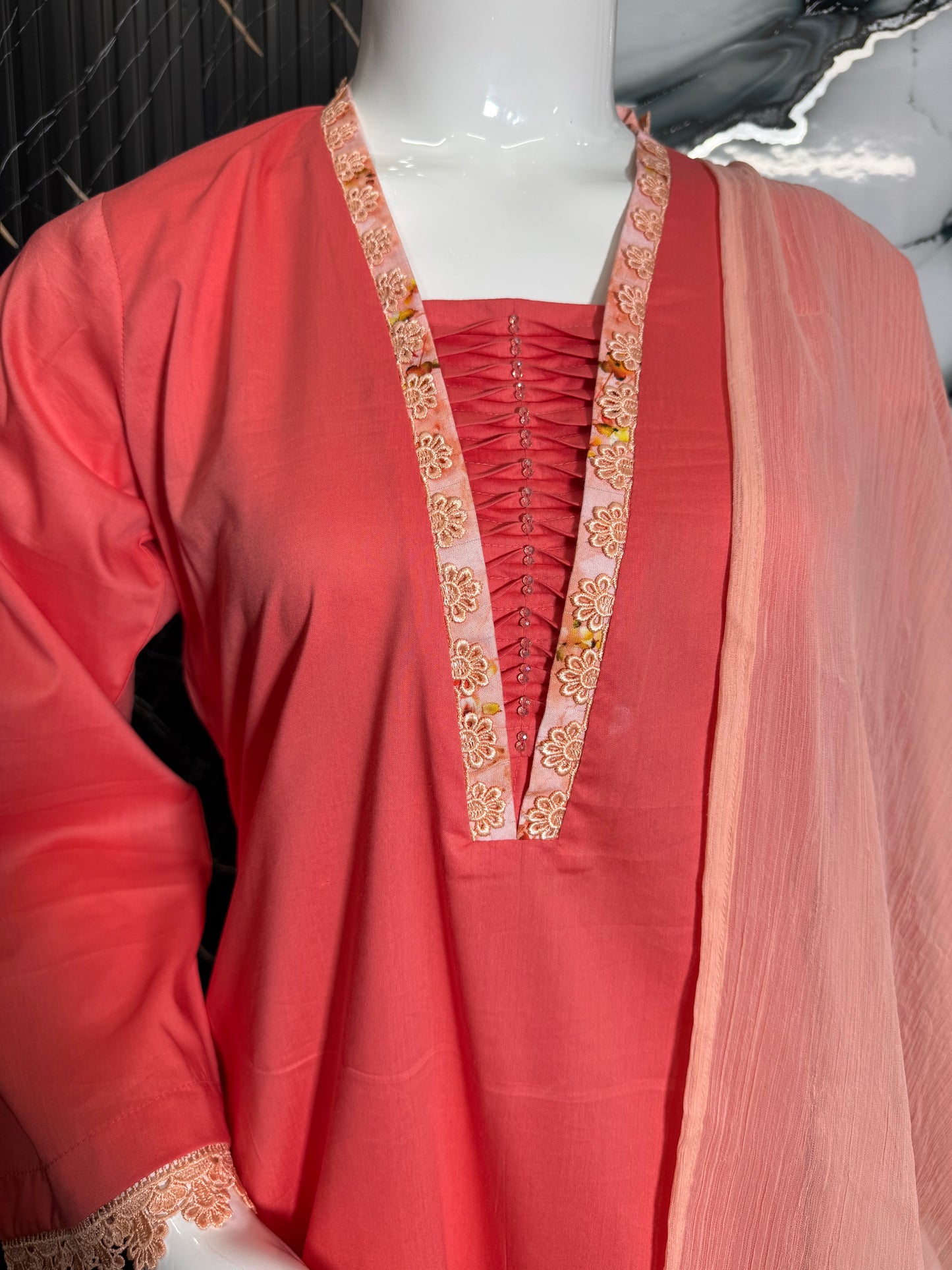 Peach Blush Farshi Set