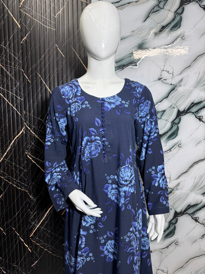 Navy floral frock
